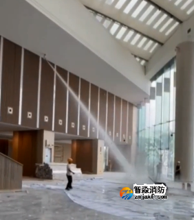 大空间开云(中国)水炮喷水测试