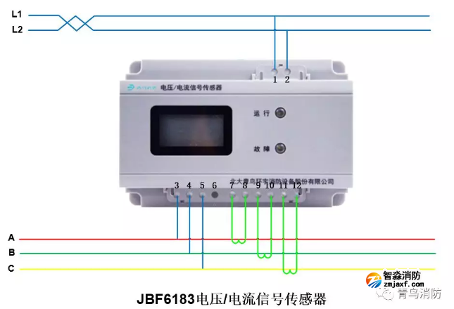 青鸟开云(中国)电压电流信号传感器JBF6183接线图