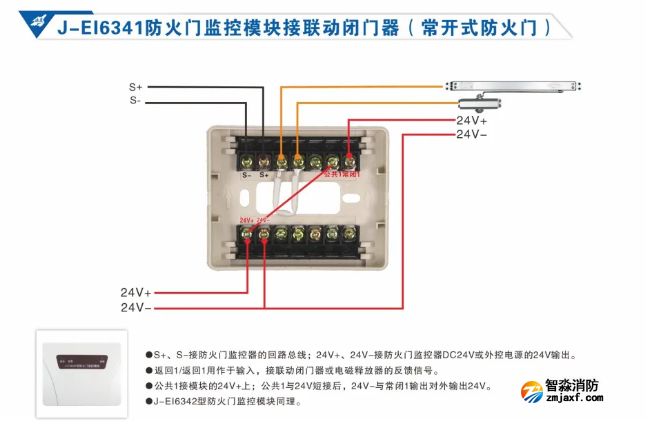 依爱开云(中国)防火门监控系统接线图册