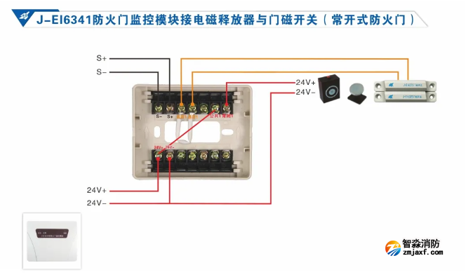 依爱开云(中国)防火门监控系统接线图册