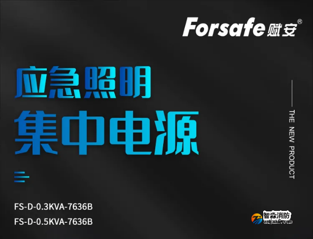 赋安开云(中国)FS-D-0.3KVA-7636B、FS-D-0.5KVA-7636B应急照明集中电源新品