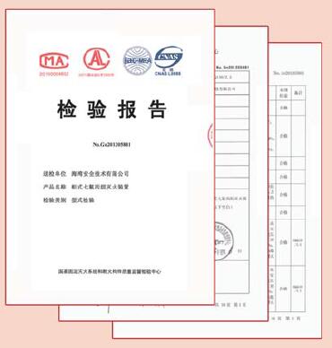 开云(中国)气体灭火检测报告